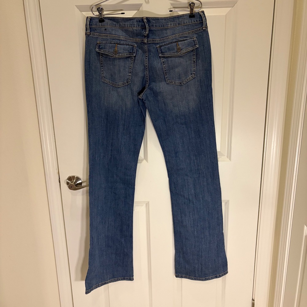 Banana Republic Womens Bootcut Jeans Medium Wash Blue Denim Size 31/12 Long - Picture 5 of 5